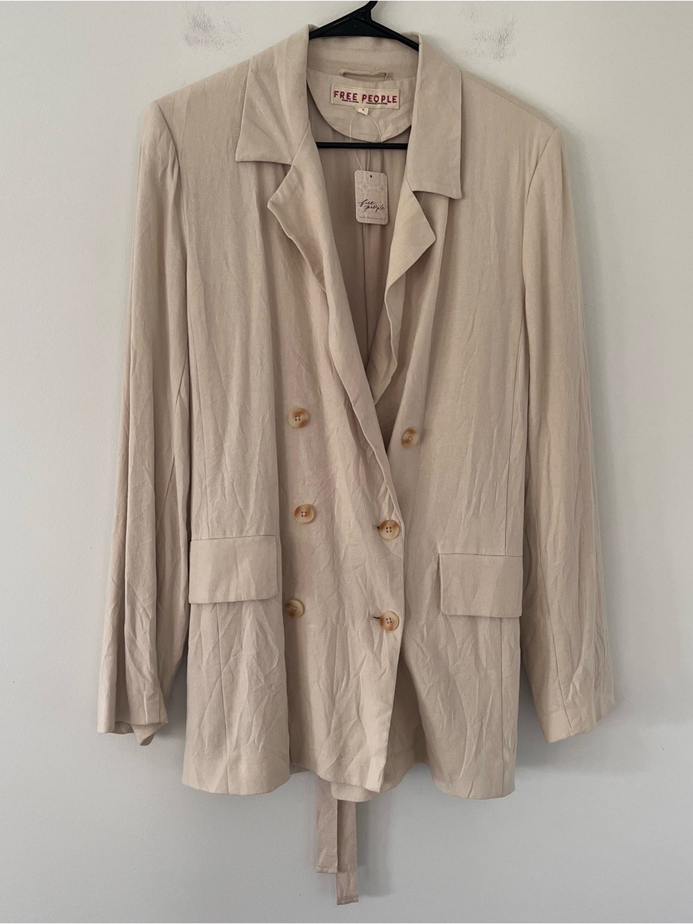 Free People Linen Blend Blazer